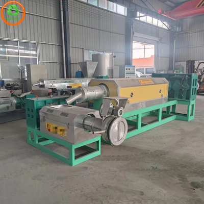 quality Triple Screw Design Waste PP PE HDPE LDPE Film Plastic Recycle Pellets Making Machine factory